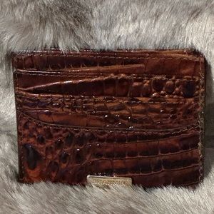 Brahmin Cheryl Card Case with Money insert Color: Pecan Melbourne NWT